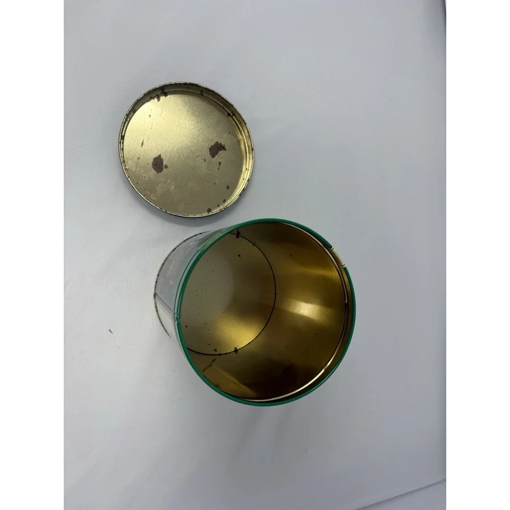 Vintage Planters Peanuts Nuts Green Tin 1997 Limited Edition Peanut Man Holiday